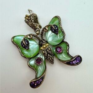 SOLD
Barbara Bixby Gemstone Luna Moth Engancer Pendant